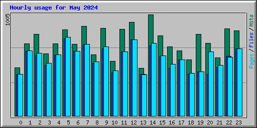 Hourly usage for May 2024